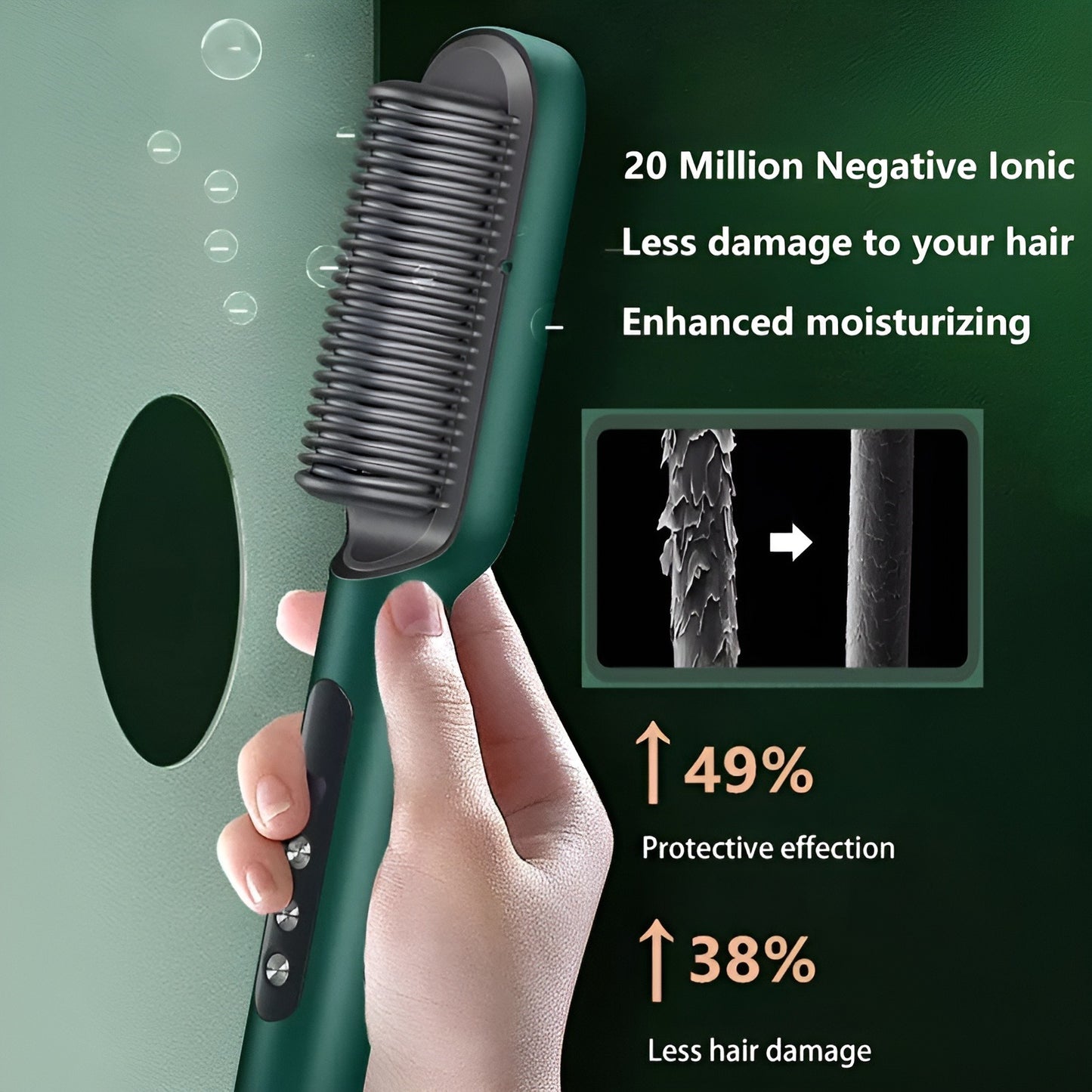 Hair Straightener Brush & Styler | 909